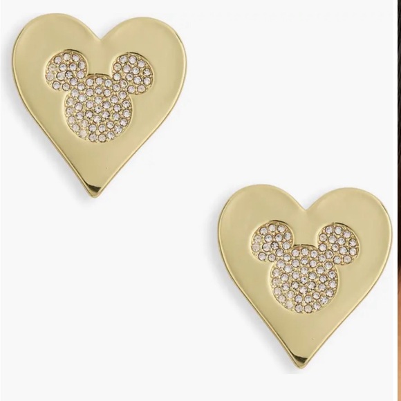 Baublebar x Disney Mickey Mouse Pavé Print Drop Earrings - New With Box - Picture 6 of 6